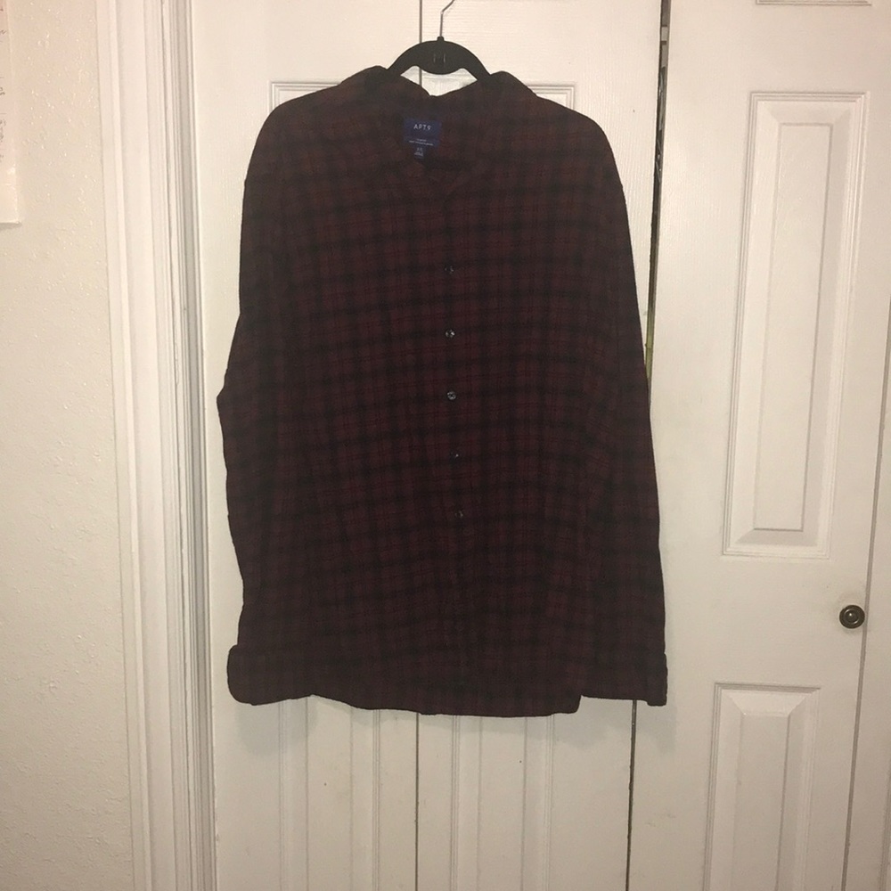 Men’s Plaid Long Sleeve Shirt - Picture 2 of 5